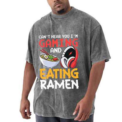 Can't Hear You I'm Gaming And Eating Ramen Pixel Art