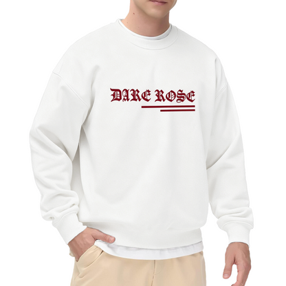 Dark Rose Gothic Vintage Font Crew Sweatshirt