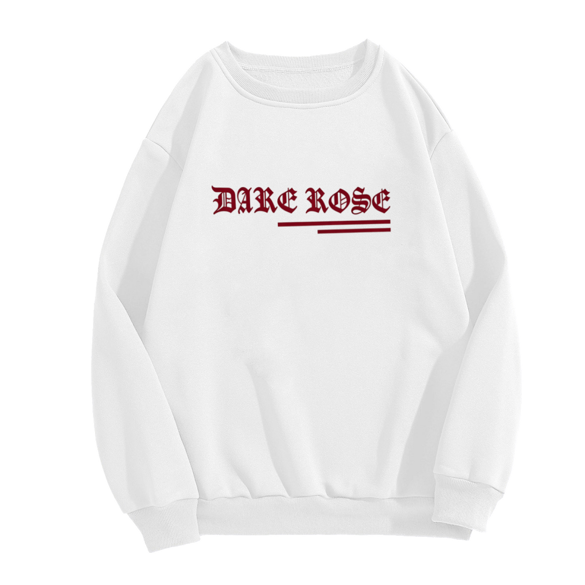 Dark Rose Gothic Vintage Font Crew Sweatshirt