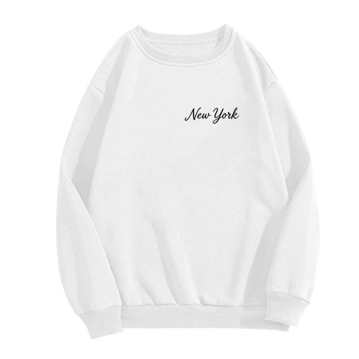 Minimalist New York Handwriting Soft Crewneck Sweatshirt