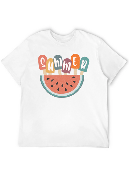 Summer Watermelon Popsicle Graphic T-Shirt