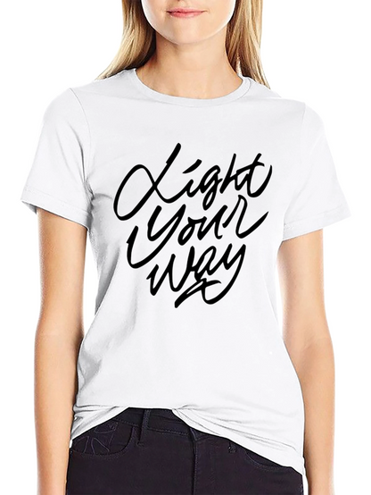Light Your Way Graphic T-Shirt - Black