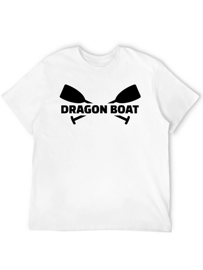 Dragon Boat T-Shirt - Paddles & Text Design