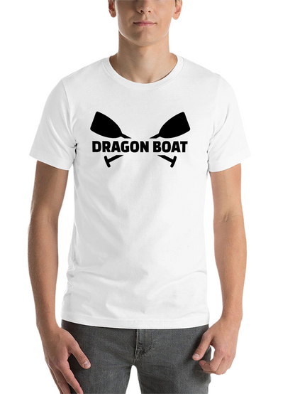 Dragon Boat T-Shirt - Paddles & Text Design
