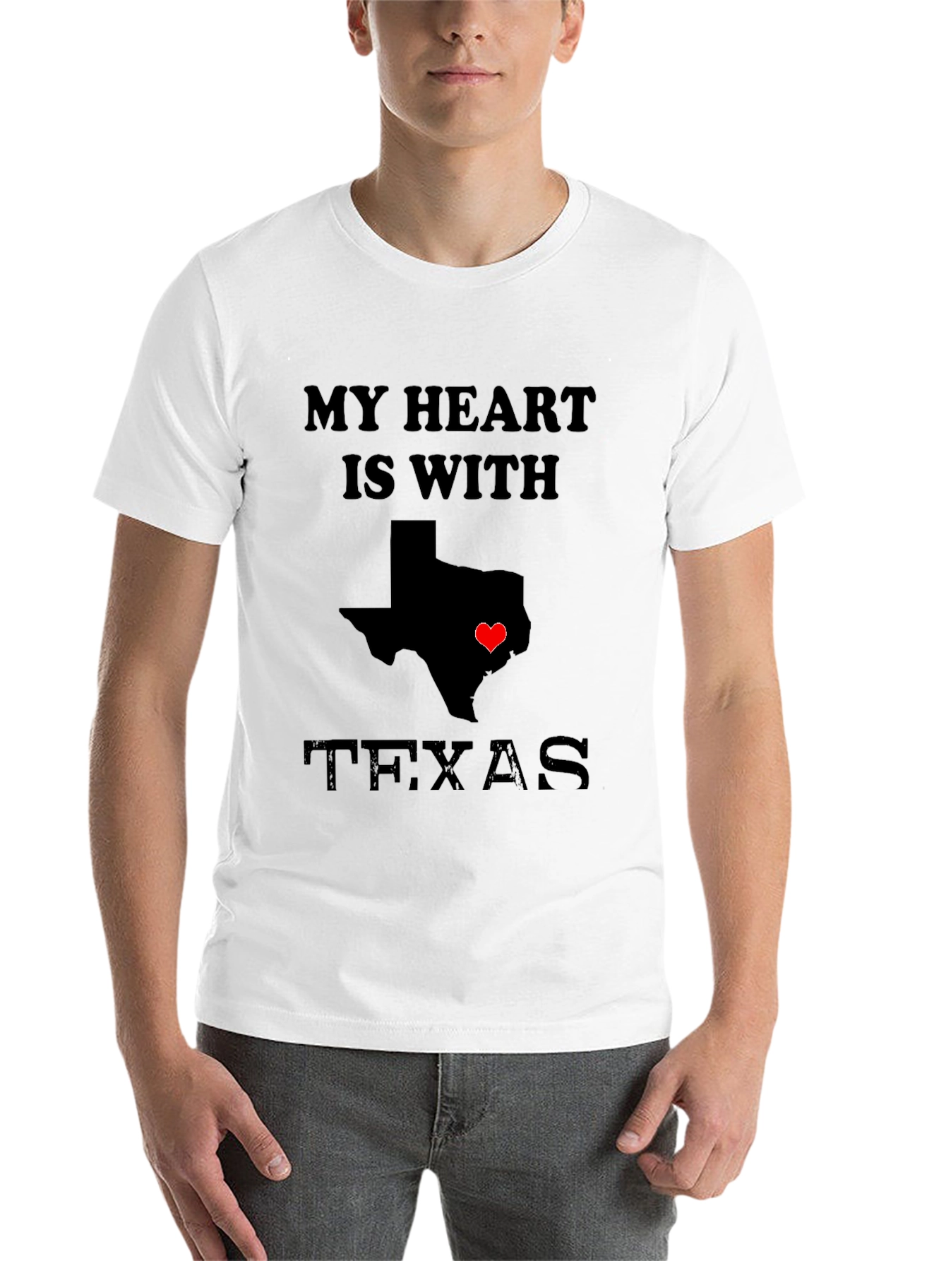 My Heart is With Texas T-Shirt
