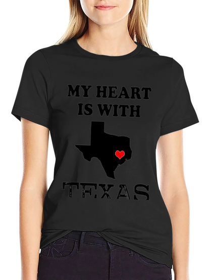 My Heart is With Texas T-Shirt
