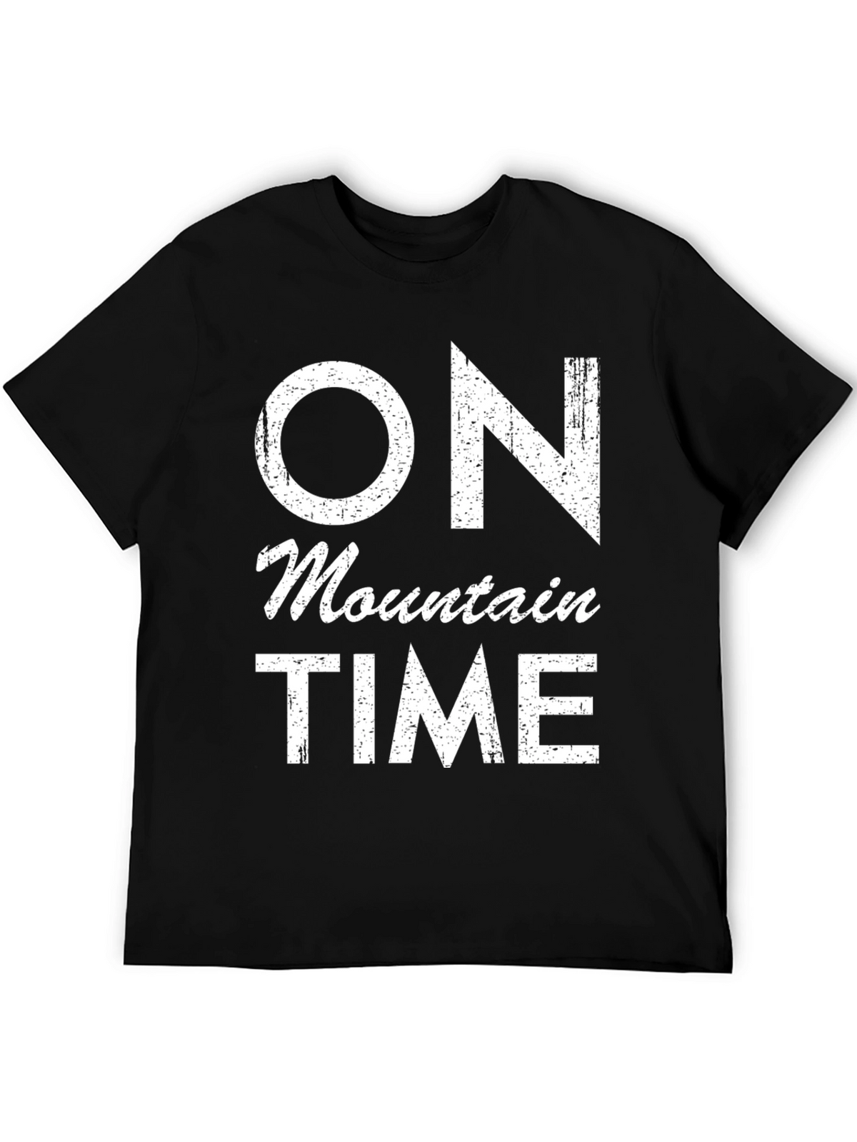On Mountain Time Black Graphic Tee