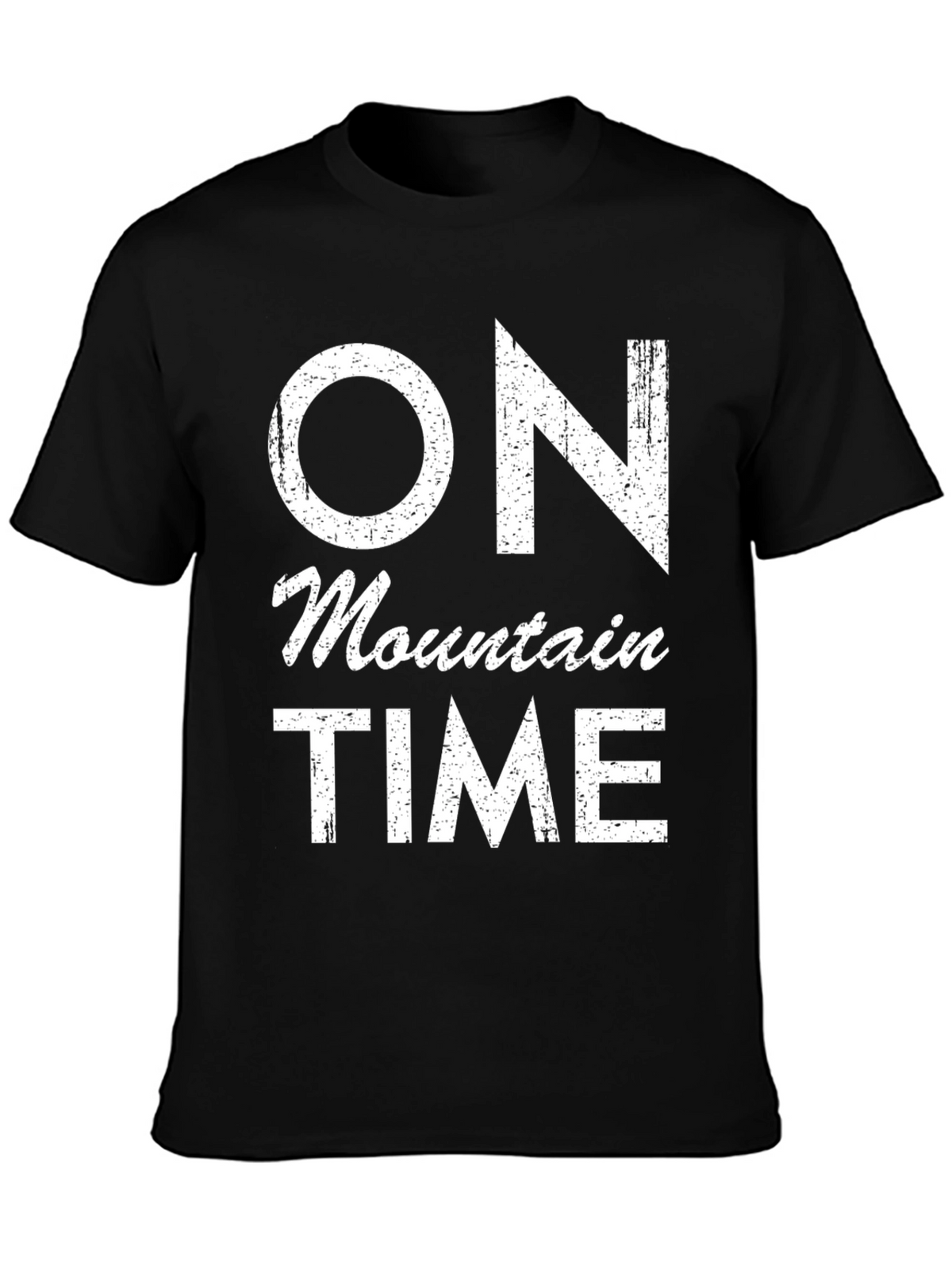 On Mountain Time Black Graphic Tee