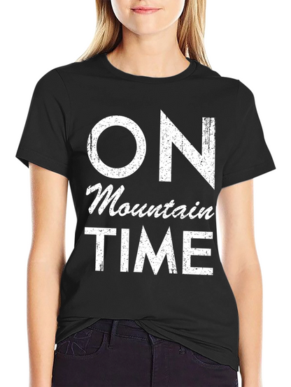 On Mountain Time Black Graphic Tee