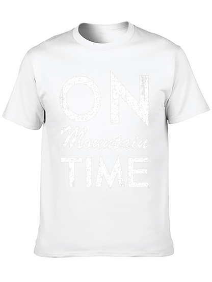 On Mountain Time Black Graphic Tee