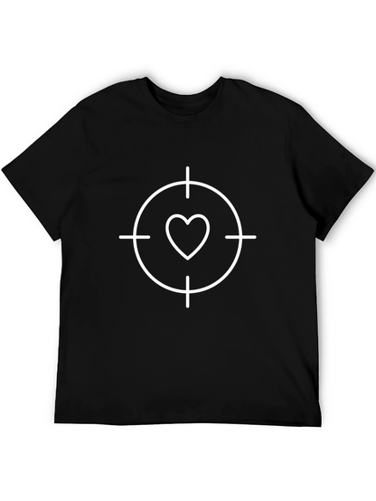 Heart Target Graphic Tee - Aim for Love!