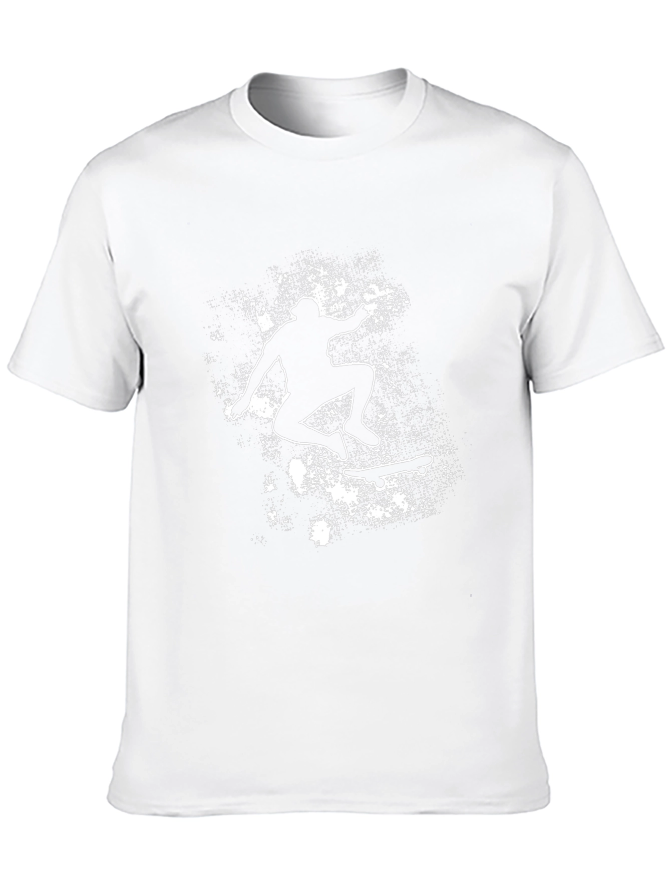 Skateboarding Silhouette Graphic Tee - Black