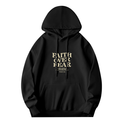 Faith Over Fear Inspirational Quote Hoodie