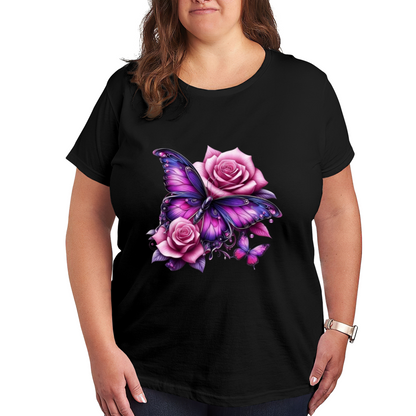 Soft Blue Poppy Wildflower Minimal Art Tee