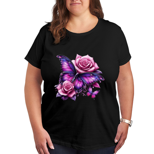 Soft Blue Poppy Wildflower Minimal Art Tee