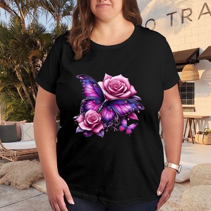 Soft Blue Poppy Wildflower Minimal Art Tee
