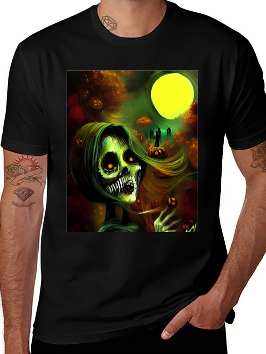 Halloween Zombie Woman Graphic Tee