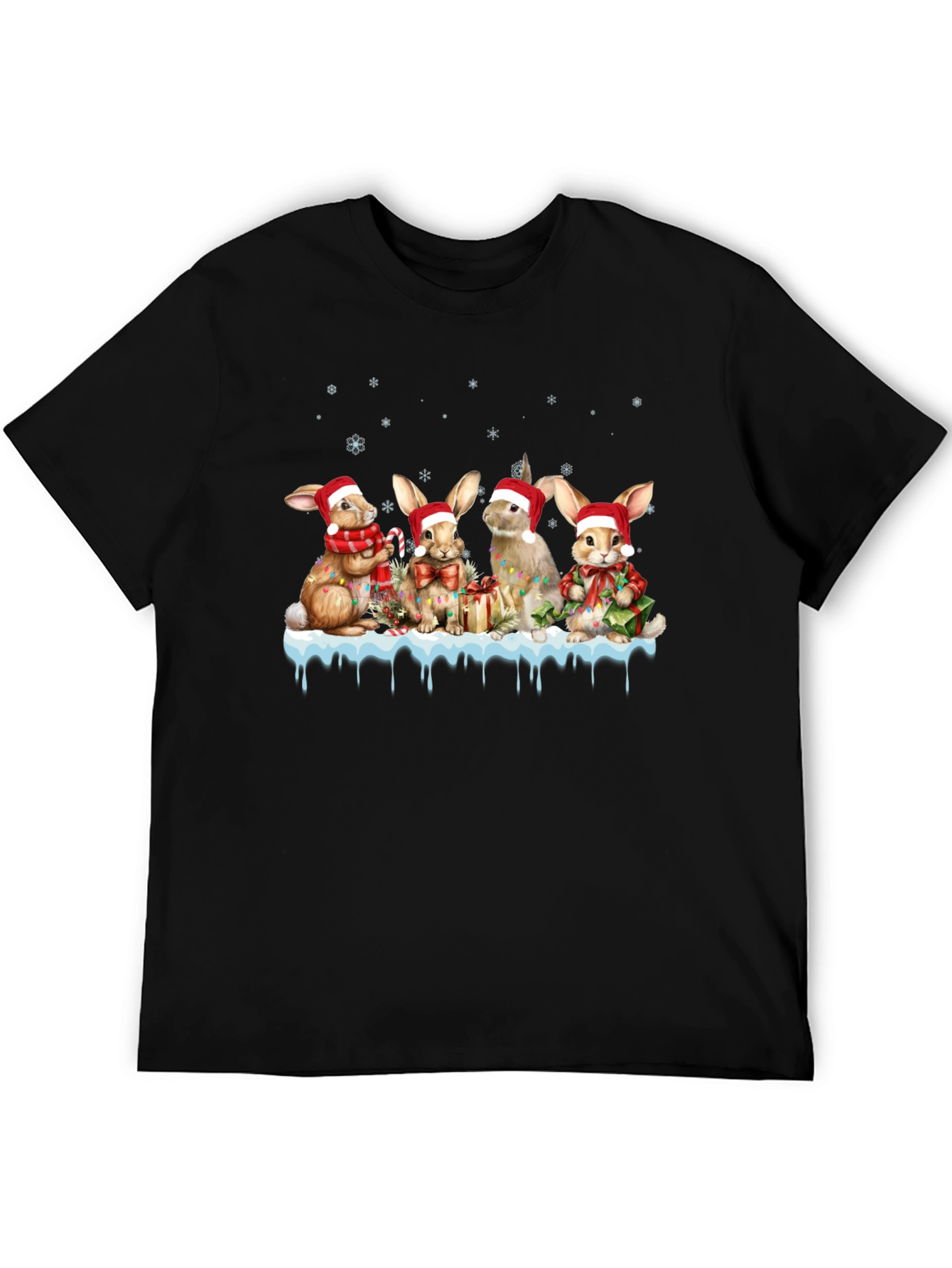 Festive Holiday Bunny T-Shirt