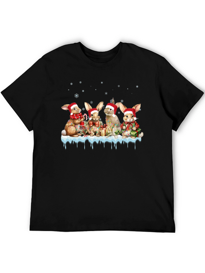 Festive Holiday Bunny T-Shirt
