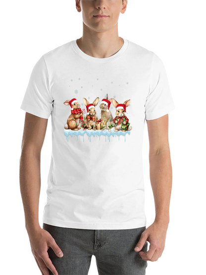 Festive Holiday Bunny T-Shirt
