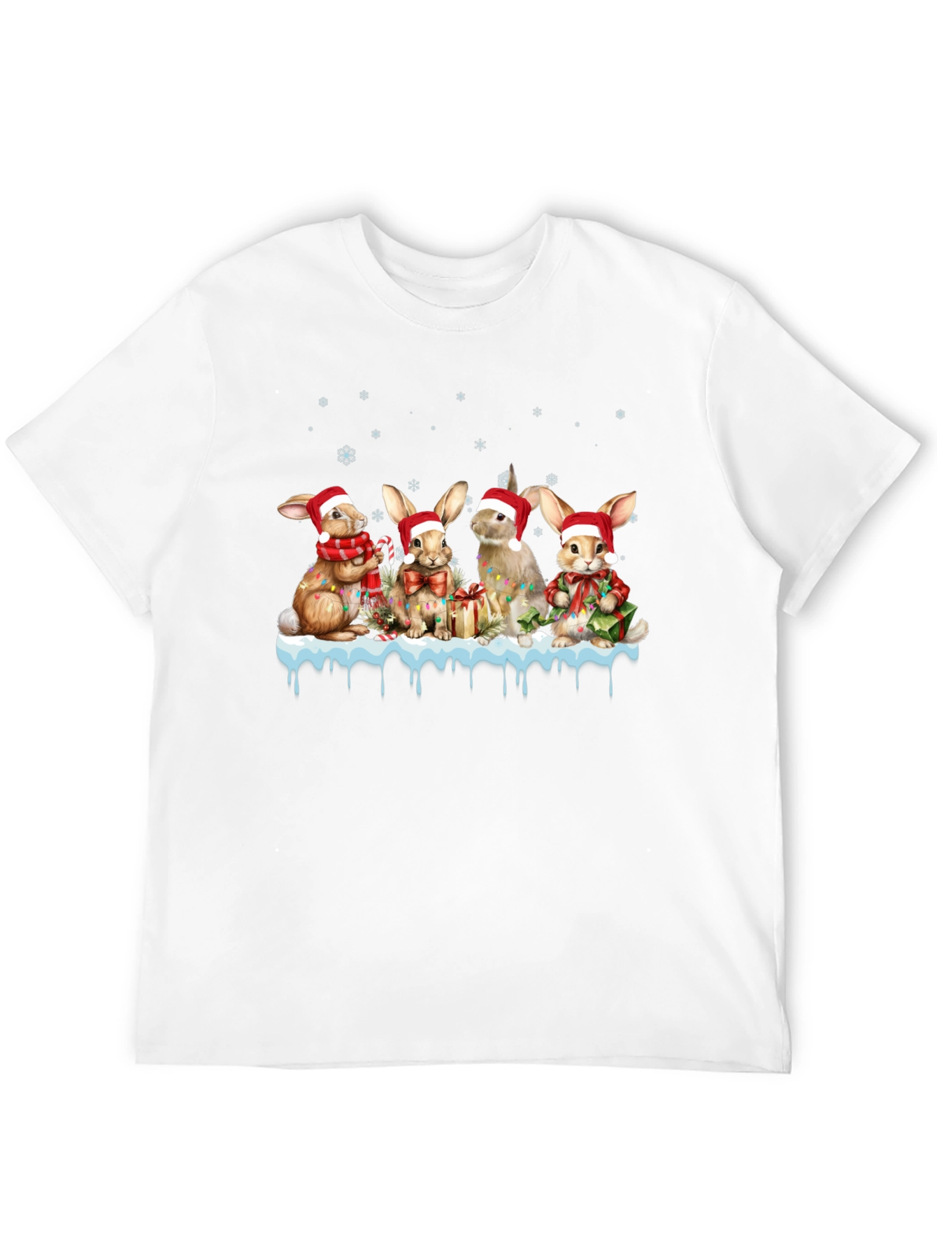 Festive Holiday Bunny T-Shirt