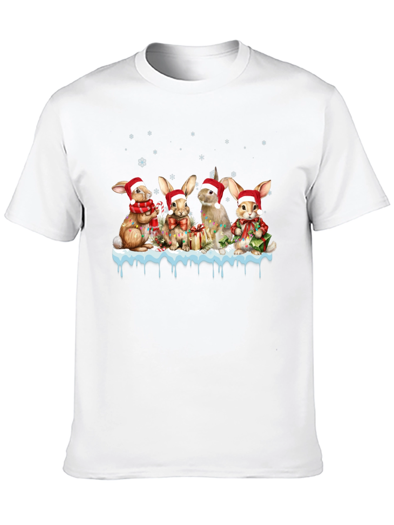 Festive Holiday Bunny T-Shirt
