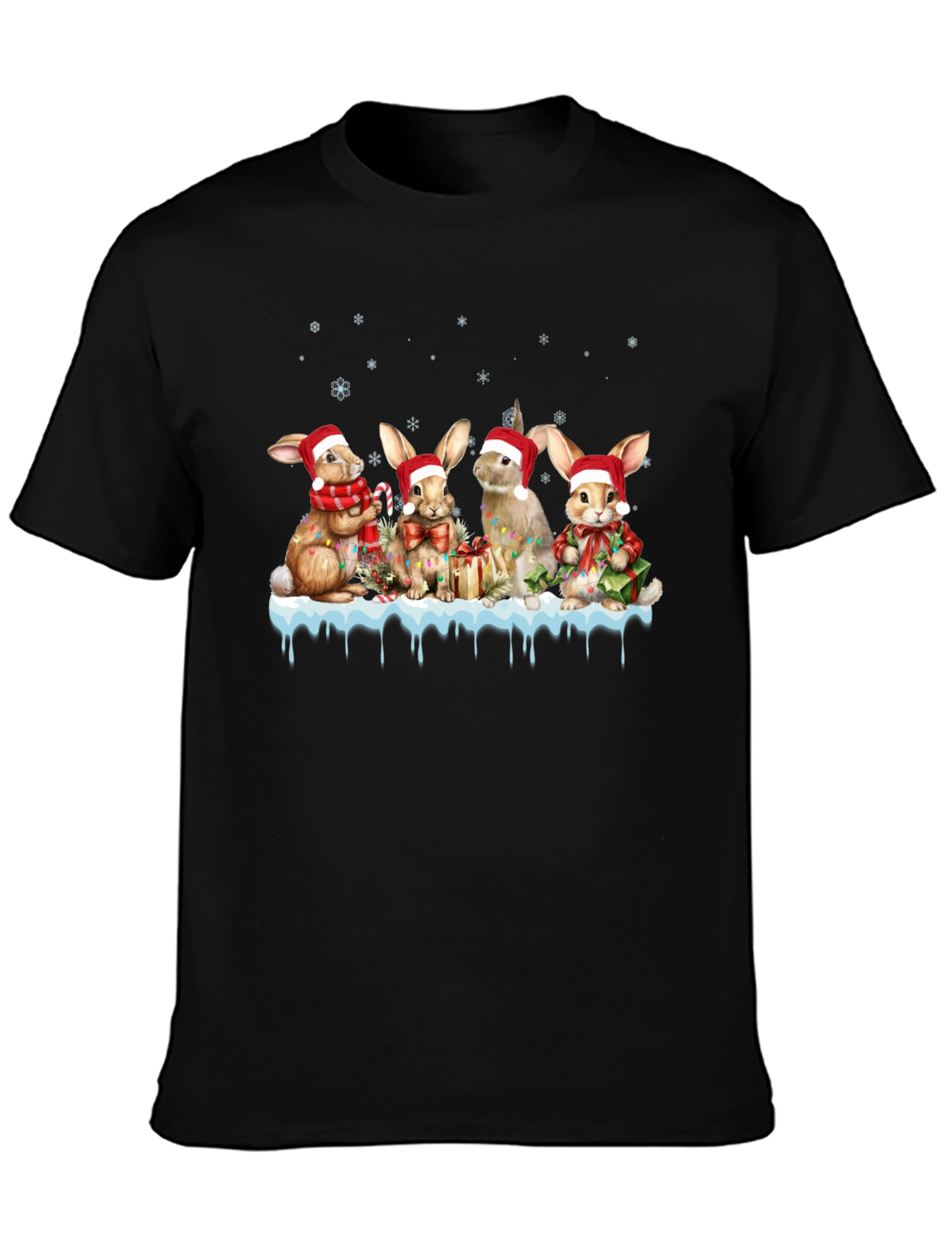 Festive Holiday Bunny T-Shirt