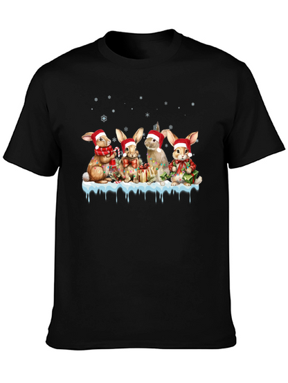 Festive Holiday Bunny T-Shirt