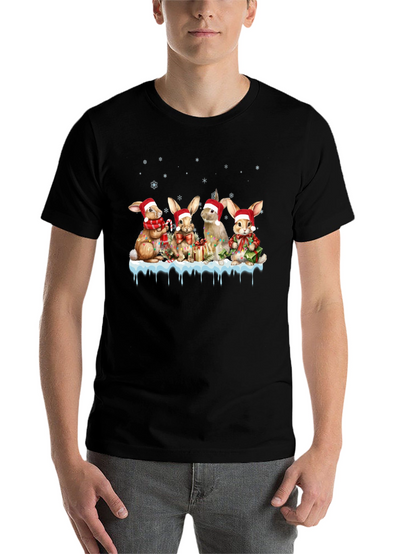 Festive Holiday Bunny T-Shirt