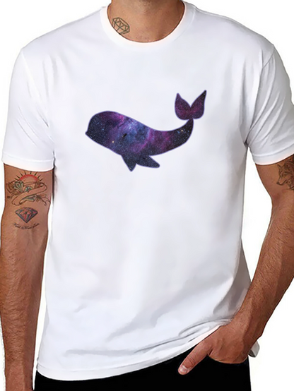 Galaxy Whale Black T-Shirt