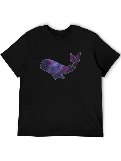 Galaxy Whale Black T-Shirt