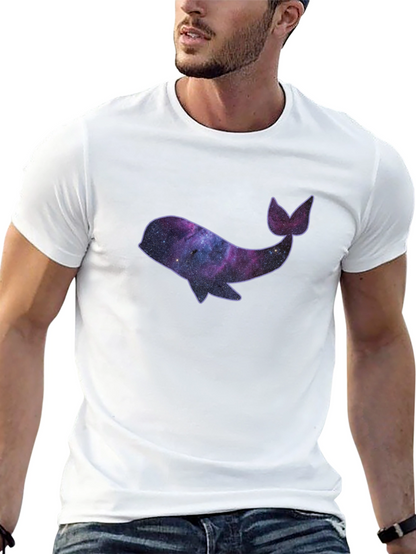 Galaxy Whale Black T-Shirt