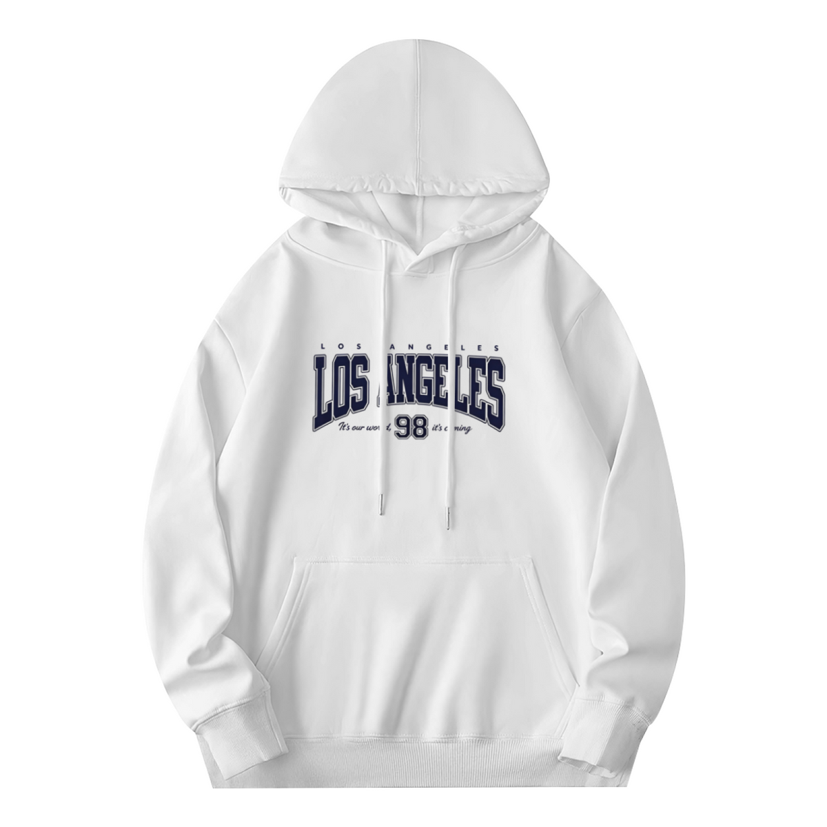 Varsity?Inspired Los Angeles 98 Retro Letter Hoodie