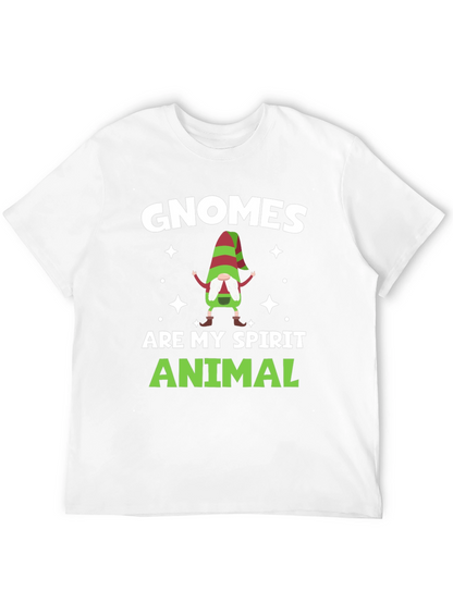 Gnomes Are My Spirit Animal Black T-Shirt