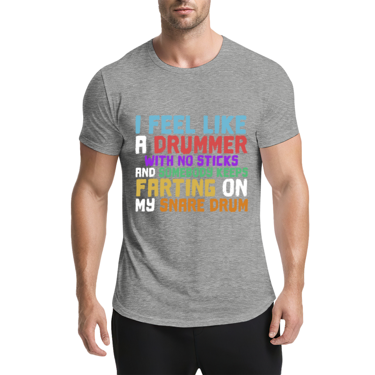 Funny Drummer Slogan Music Band Purple Tee