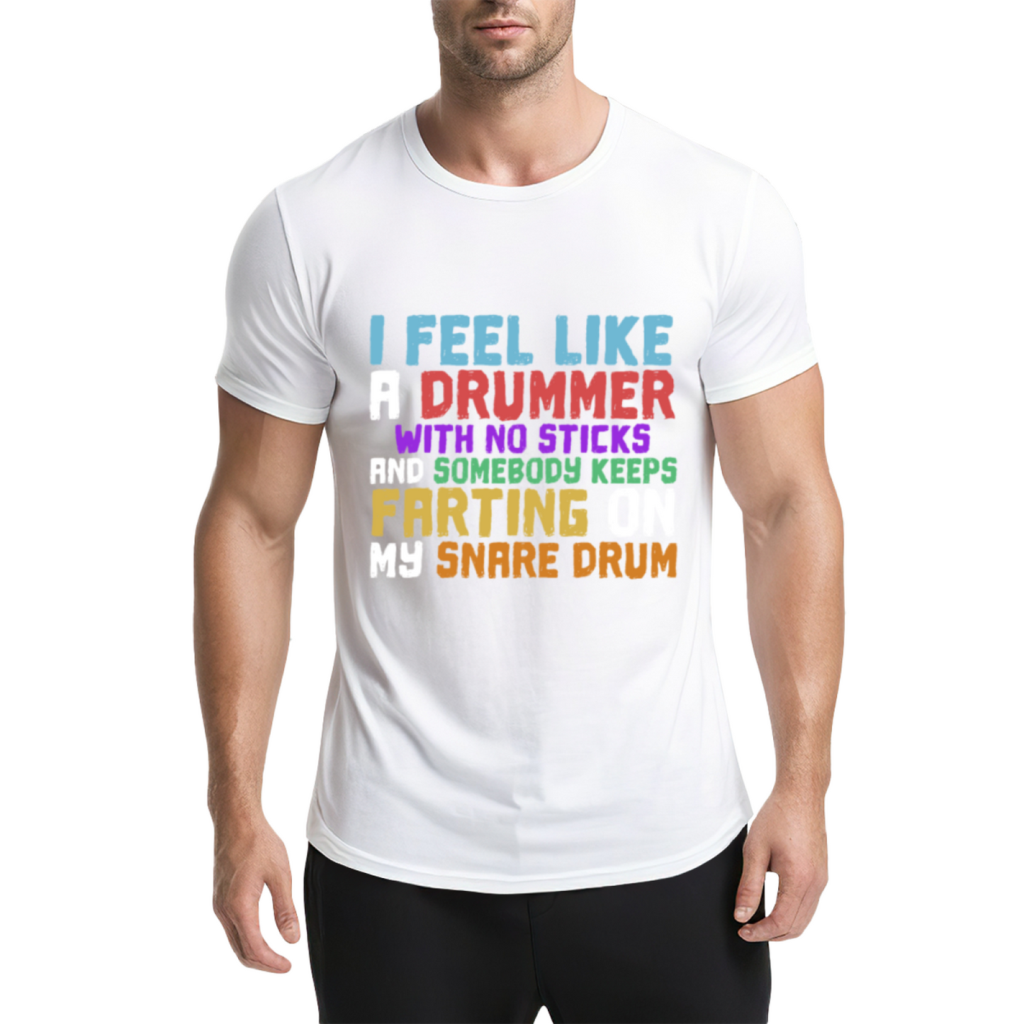 Funny Drummer Slogan Music Band Purple Tee