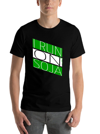 I Run On Soja Black T-Shirt