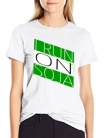 I Run On Soja Black T-Shirt
