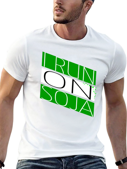 I Run On Soja Black T-Shirt