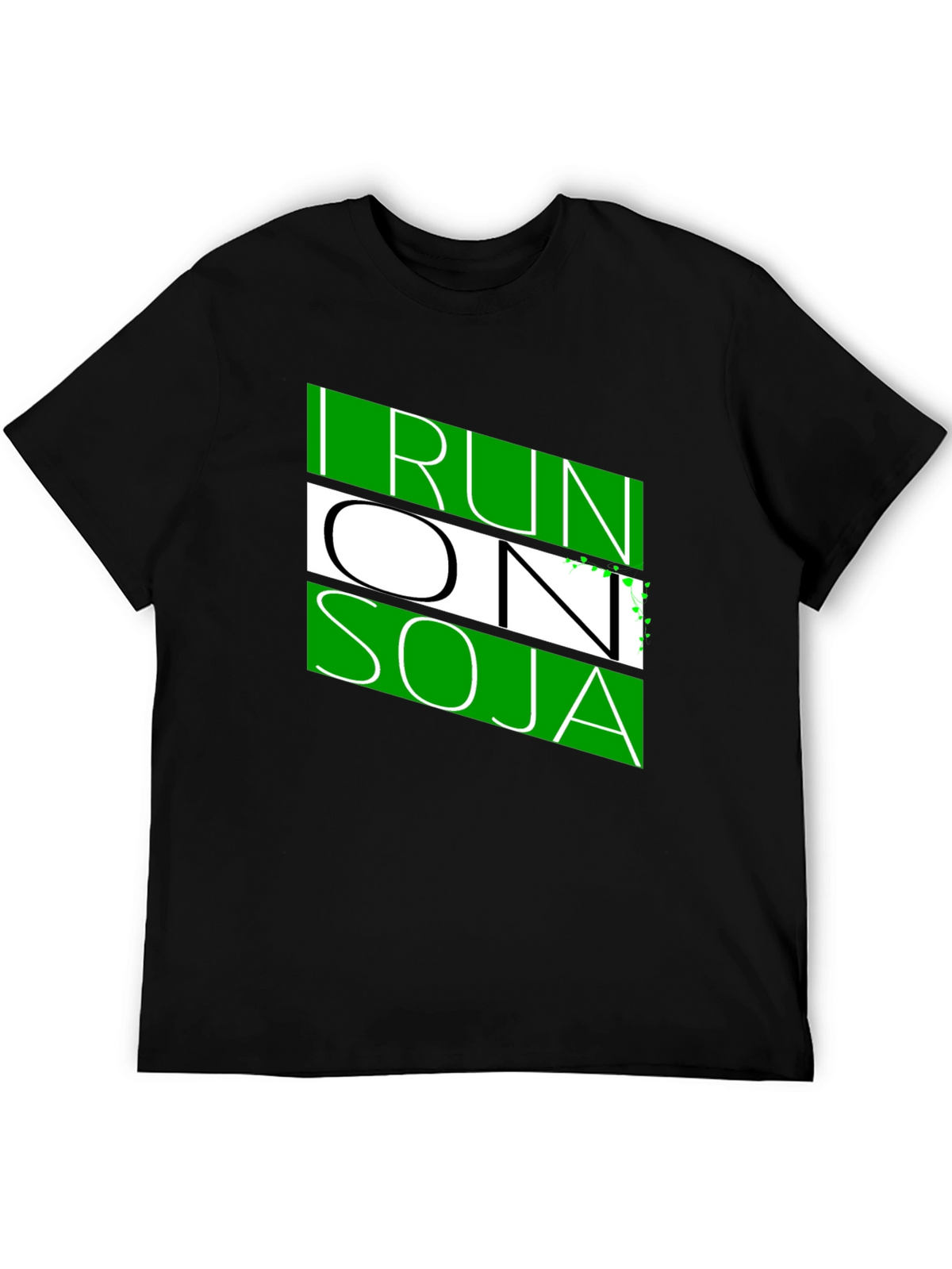 I Run On Soja Black T-Shirt