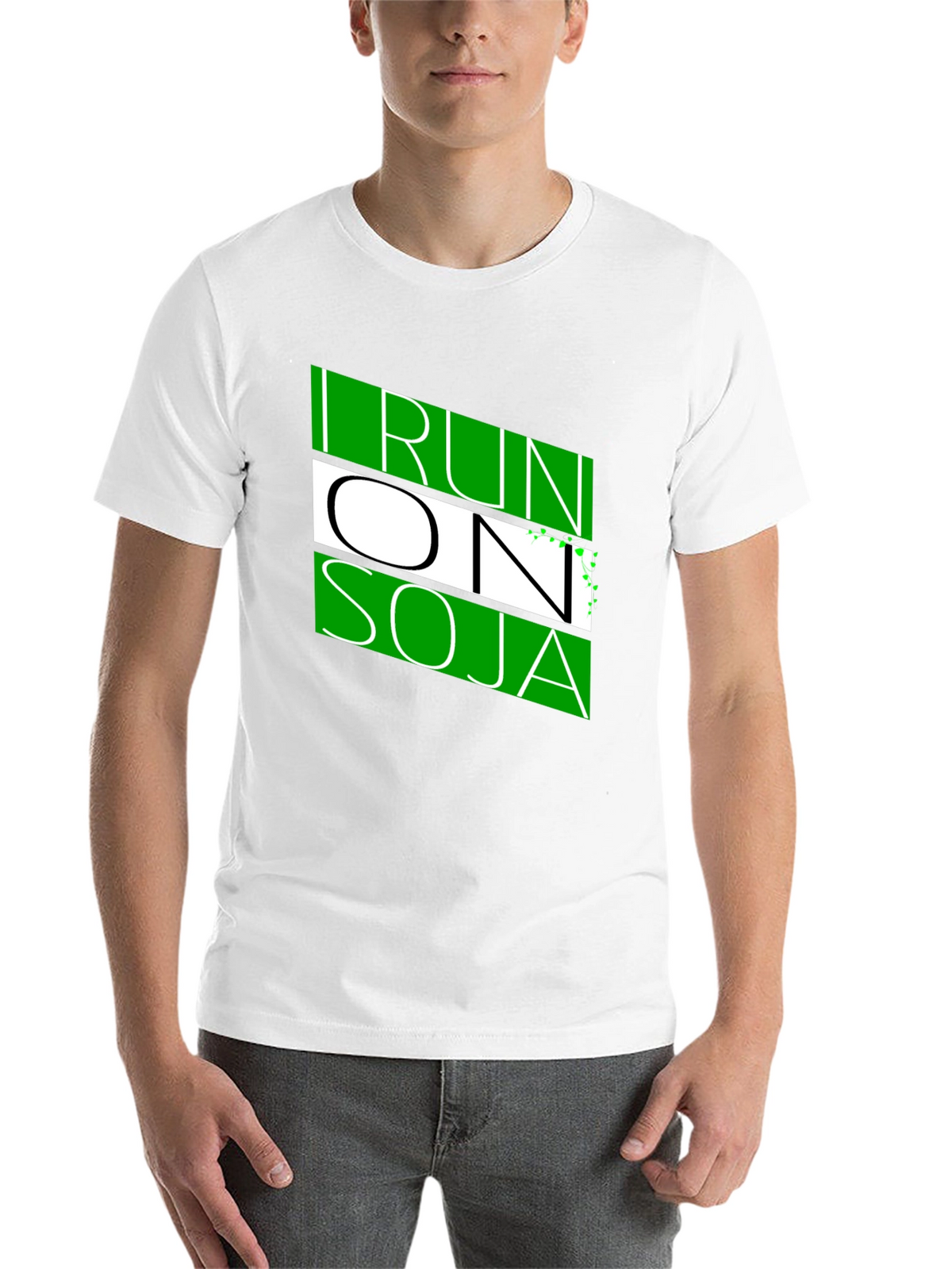 I Run On Soja Black T-Shirt