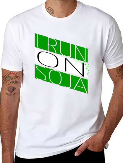 I Run On Soja Black T-Shirt