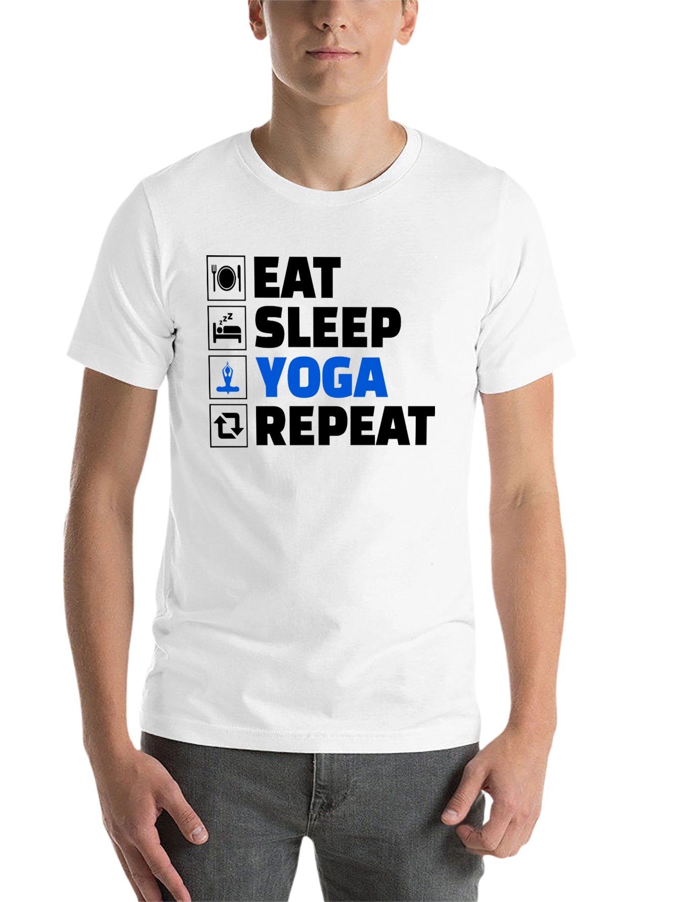 Eat Sleep Yoga Repeat T-Shirt