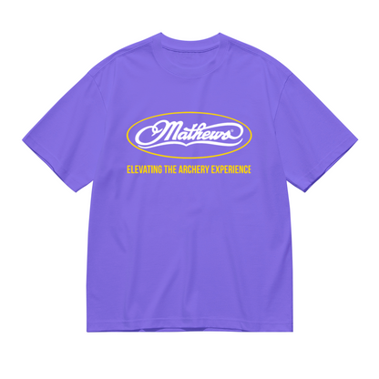 Mathews Elevating The Archery Experience Bowhunting Purple Tee
