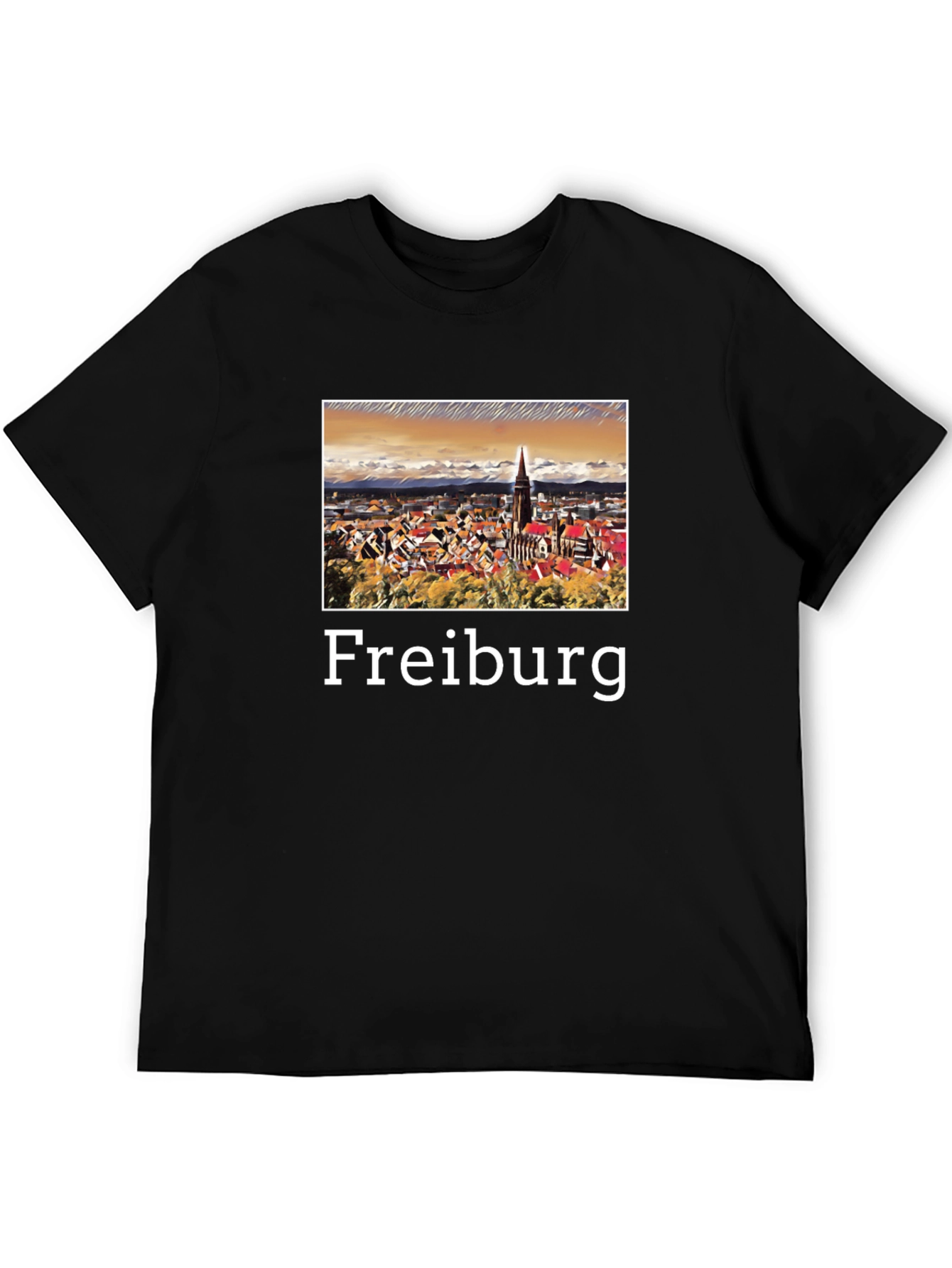 Freiburg T-Shirt - Cityscape Graphic Tee