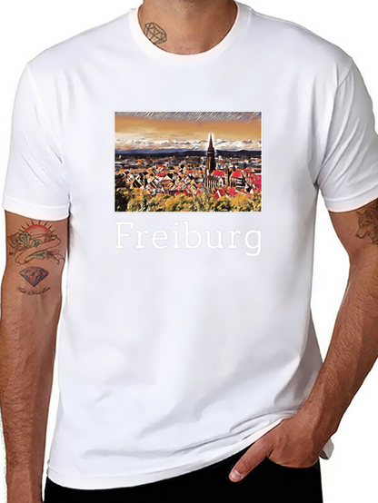 Freiburg T-Shirt - Cityscape Graphic Tee