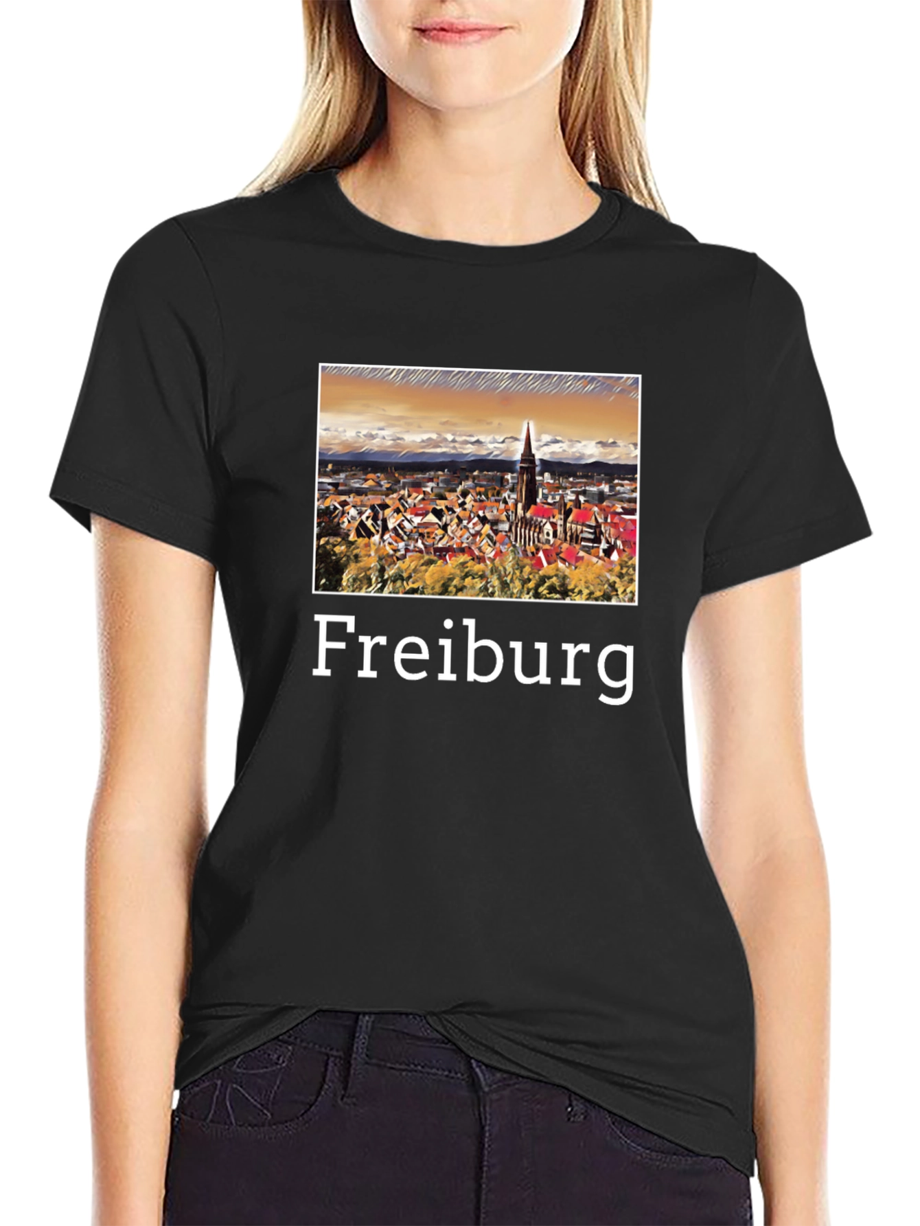 Freiburg T-Shirt - Cityscape Graphic Tee