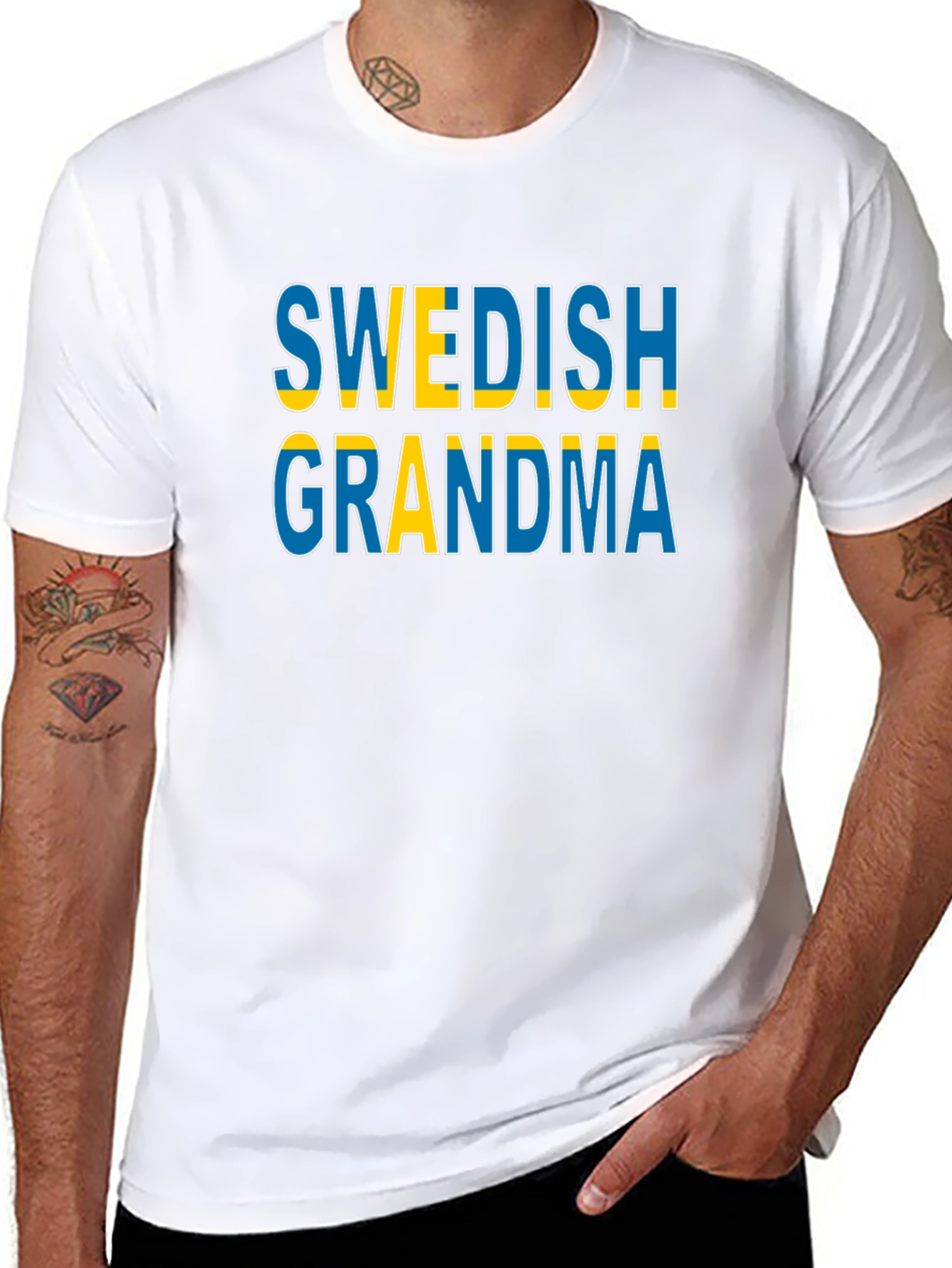 Swedish Grandma T-Shirt Black Cotton