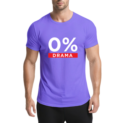 0% Drama No Chaos Minimal Yellow T-Shirt