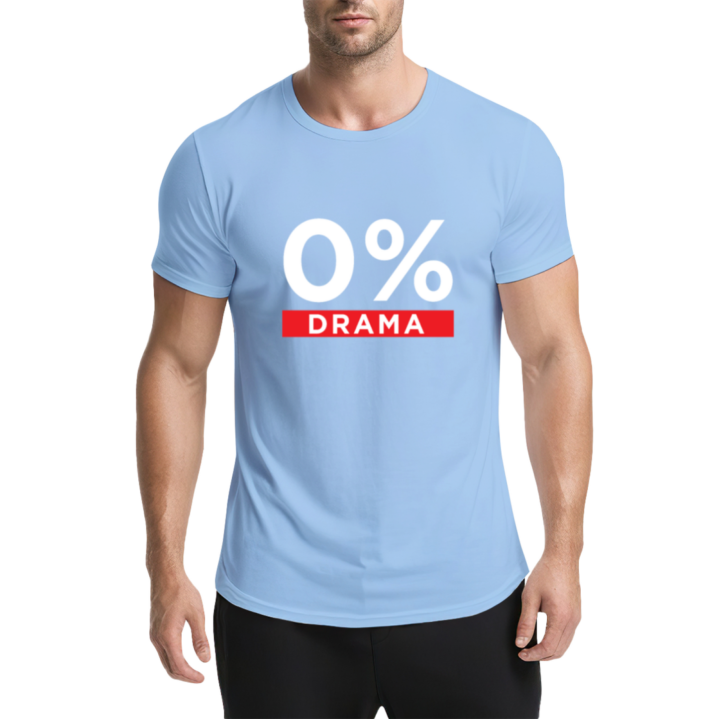 0% Drama No Chaos Minimal Yellow T-Shirt